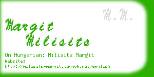 margit milisits business card